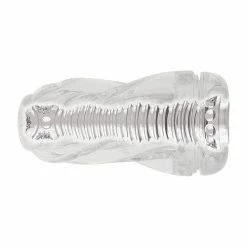 Zero Tolerance Twist Stroker - Clear-Orange Penis Toys