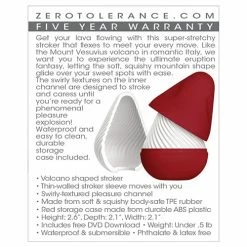 Penis Toys Zero Tolerance Vesuvias Stroker - White