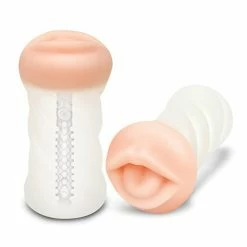 Penis Toys ZOLO Realistic Deep Throat Dual Density Transparent Stroker
