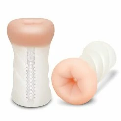 Penis Toys ZOLO Realistic Dual Density Transparent Backdoor Stroker