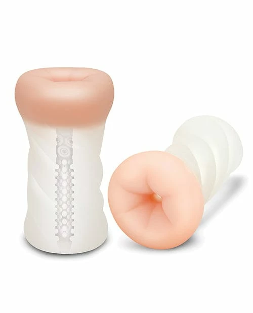Penis Toys ZOLO Realistic Dual Density Transparent Backdoor Stroker