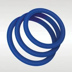 ZOLO Stretchy Silicone Cock Rings - Blue Penis Toys