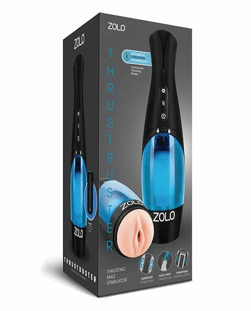 ZOLO Thrust Buster - Thrusting Male Stimulator With Erotic Audio Penis Toys